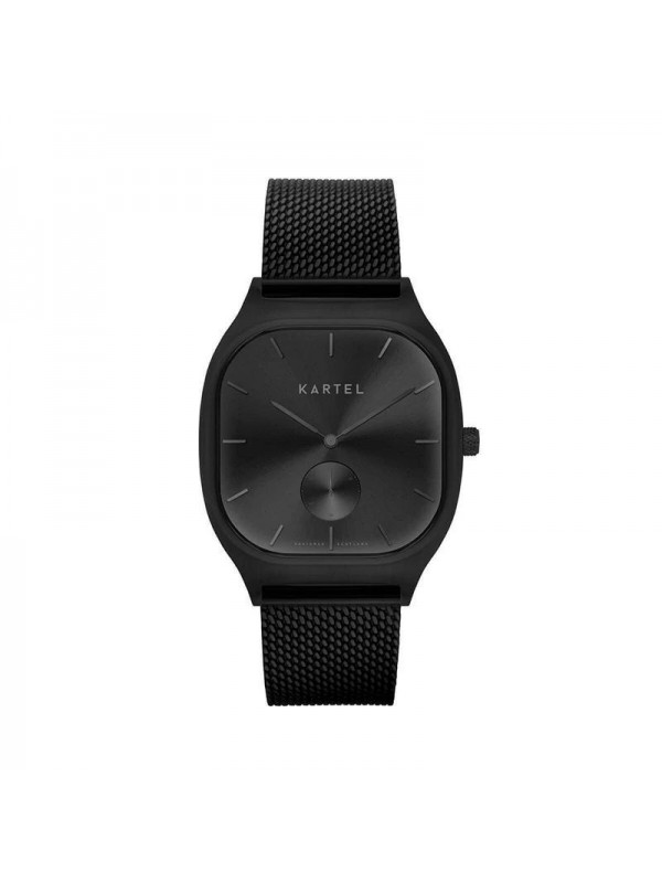 SINCLAIR 42MM BLACK CHAIN MESH STRAP WATCH