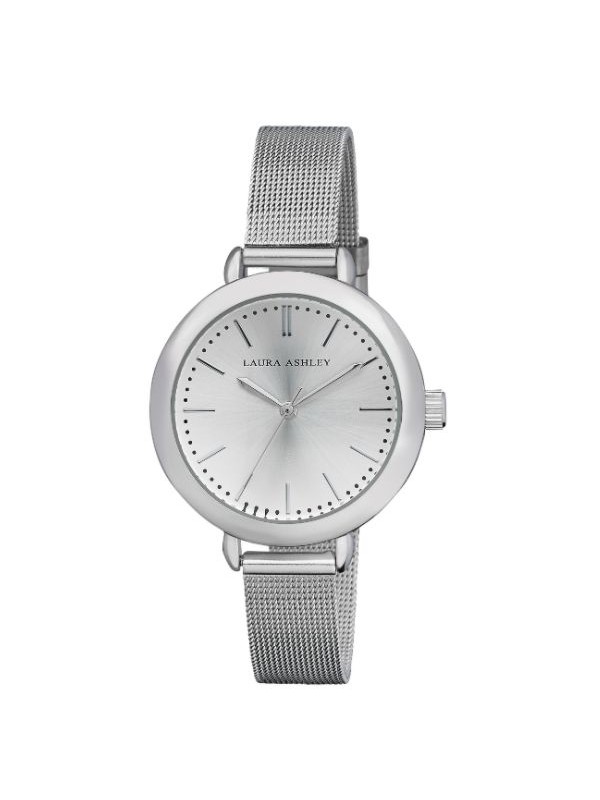 Laura Ashley Ladies Silver Mesh Watch