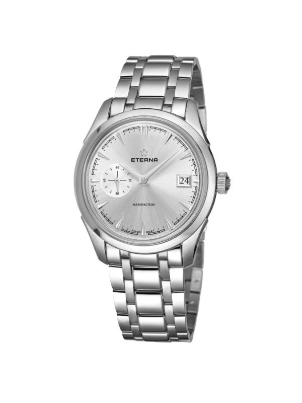 Eterna Men's 7682.41.10.1700 'Heritage' Silver Dial Stainless Steel Small Seconds Automatic Swiss Made Watch