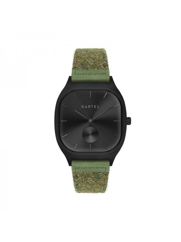 SINCLAIR 42MM GREEN FABRIC STRAP WATCH