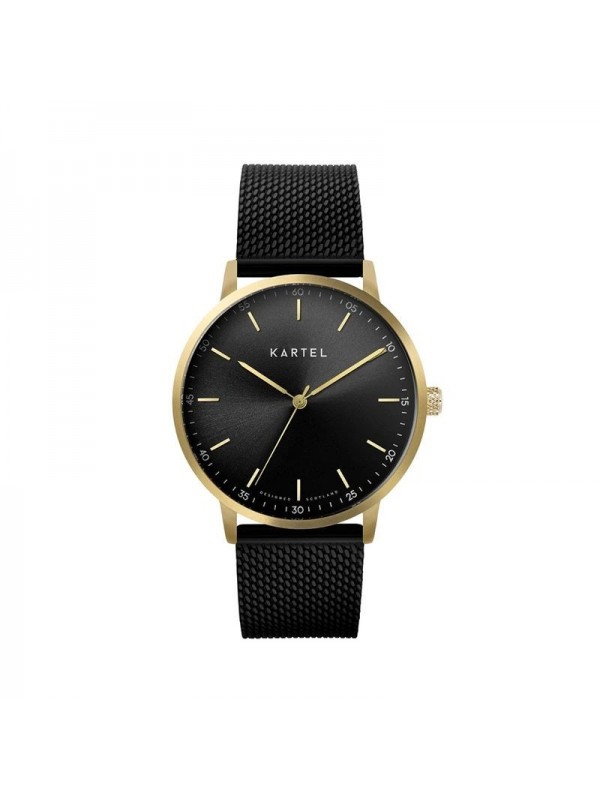 HUME 40MM BLACK CHAIN MESH STRAP WATCH
