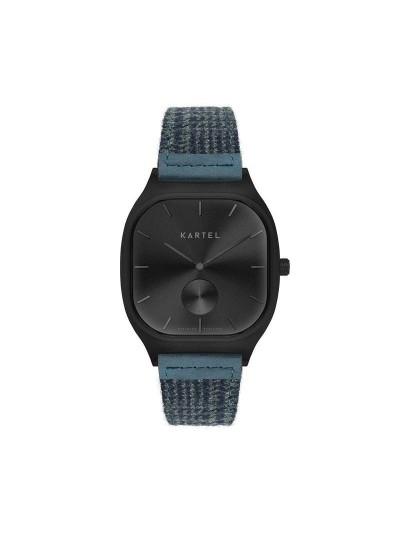 SINCLAIR 42MM BLUE FABRIC STRAP WATCH