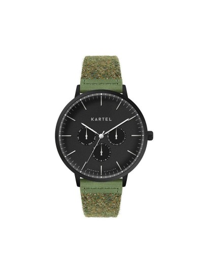 CUILLIN 43MM GREEN FABRIC STRAP WATCH