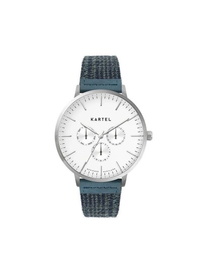 CUILLIN 43MM BLUE FABRIC STRAP WATCH