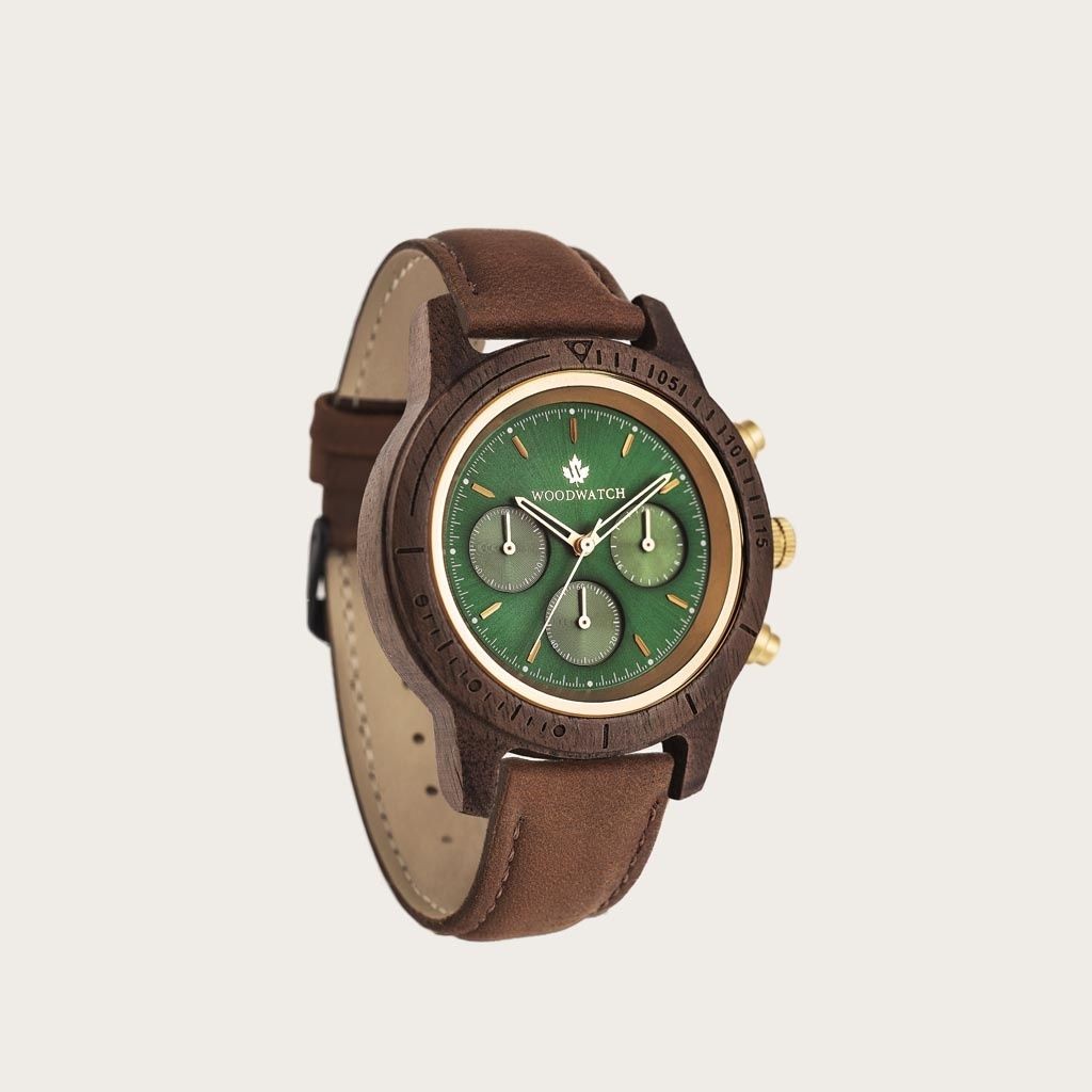 Emerald Gold Pecan - Chronus 42MM