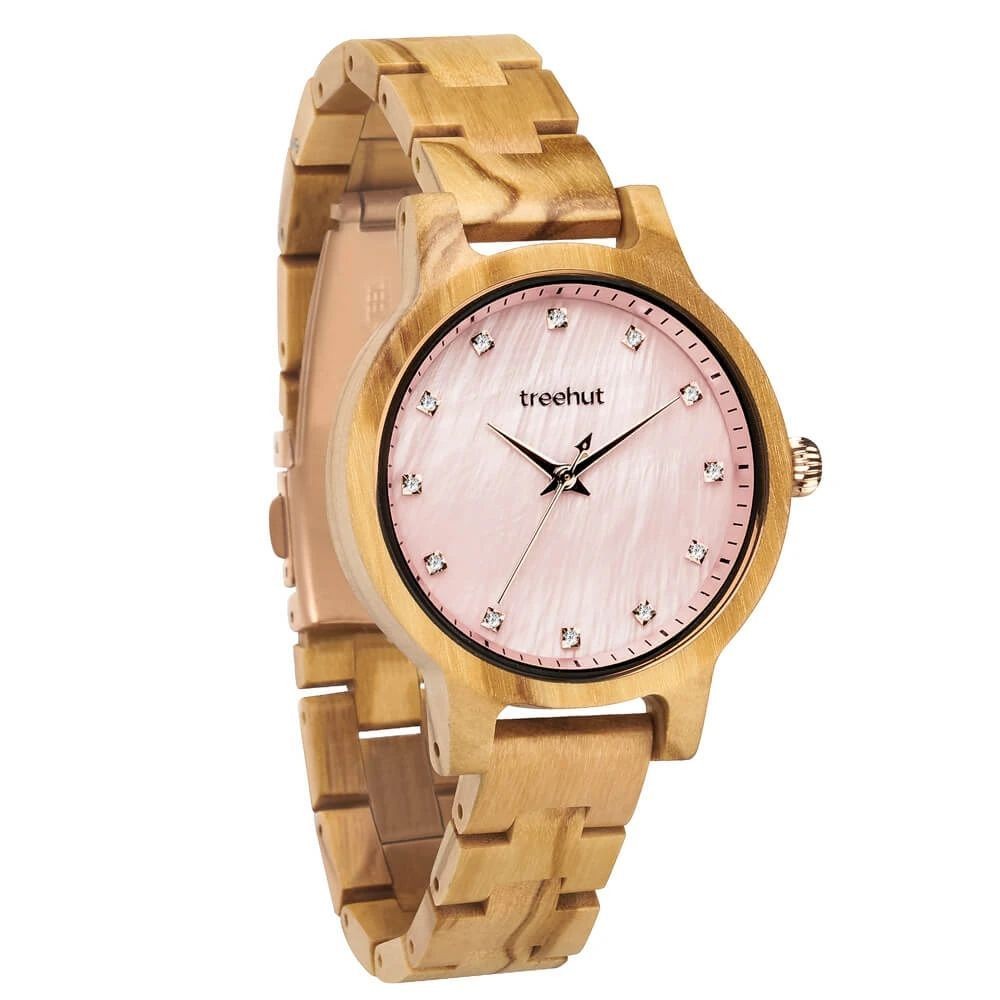 Emma Pearl Olive Rose Gold